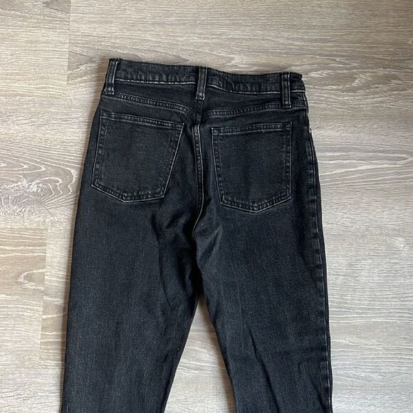 A&F High Rise Skinny Split Hem Jeans - Picture 9 of 10